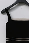 SWAYING/KNIT striped decorative suspender vest SW23SS1T12